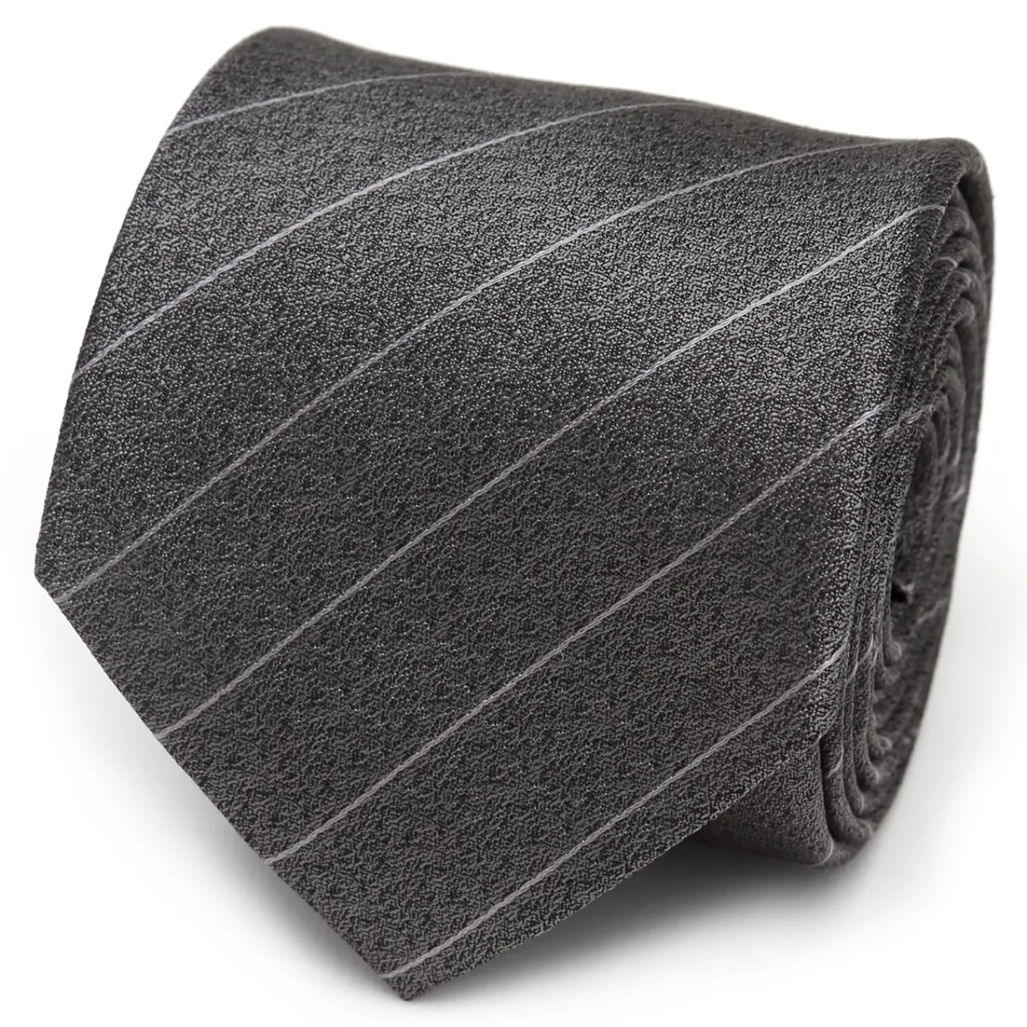 Store Woven Gray Stripe Men's Tie Classic Ties