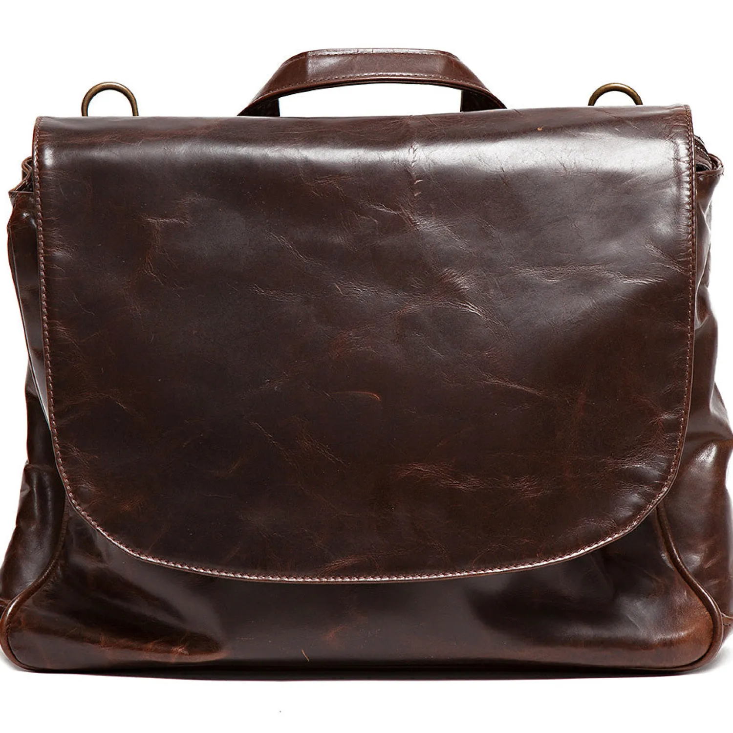 Shop Wynn Mail Bag in Brompton Brown Leather Goods | Briefs Bags And Totes