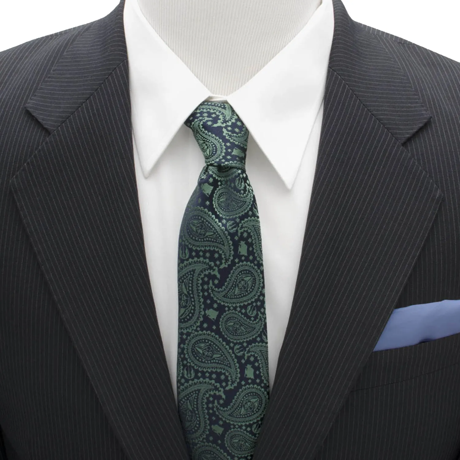 Outlet Yoda Green Paisley Mens Tie Star Wars Ties