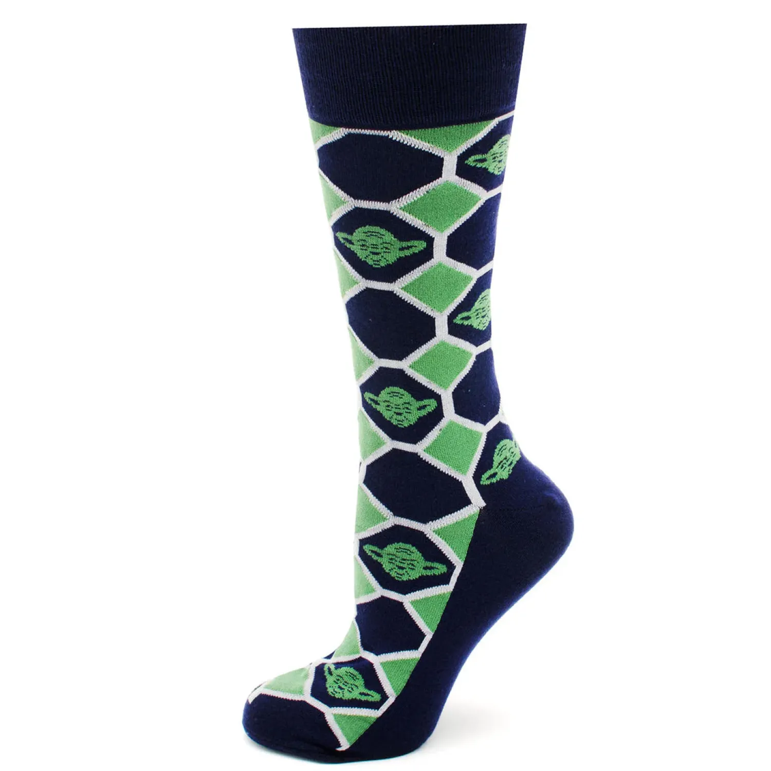 Sale Yoda Navy Checker Gift Set Socks